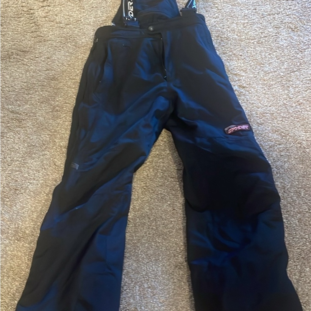 Spyder Teen Black Ski Snowboard Bibs